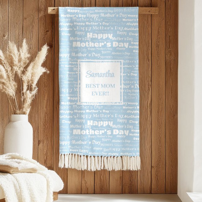 Sherpa Presente do Dia das Mães Cobertor com Letreiro à M (Sweet Mother’s Day Gift Hand Lettering Blanket)