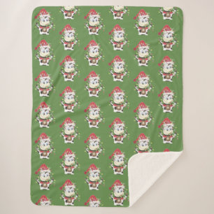 Sherpa Snowbell e o cobertor Sherpa, luz de Natal