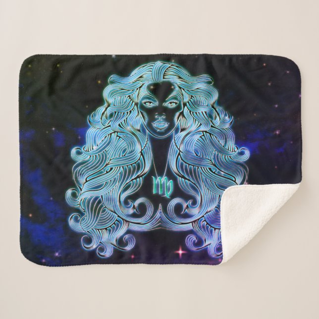 Sherpa virgo, o cobertor virgem zodíaco (Frente (Horizontal))