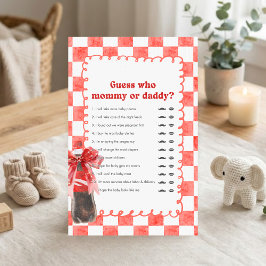 She's Ready to Pop Baby Shower Guess Who Game