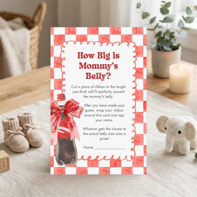 She's Ready to Pop Baby Shower Name Race Game (She's Ready to Pop Cola Baby Shower How Big Is Mommys Belly Game)