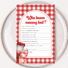 She's Ready to Pop Shower Who Knows Mommy Game