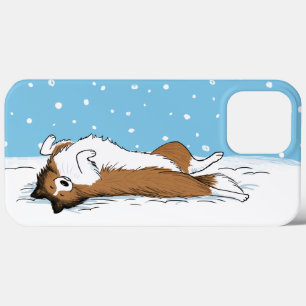 Shetland Sheepdog Snow Dog - Feliz Shelly Winter