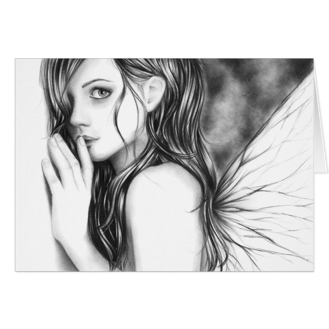 Shh agora cartão feericamente (Frente Horizontal)