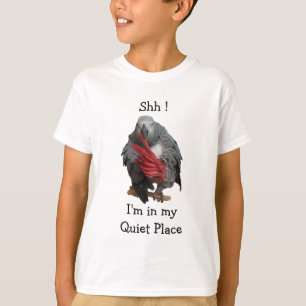 Shh!" Camiseta de Cinzas Africanas "Study" do Garo