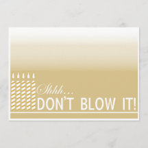 Shh ouro do convite de aniversário | da surpresa