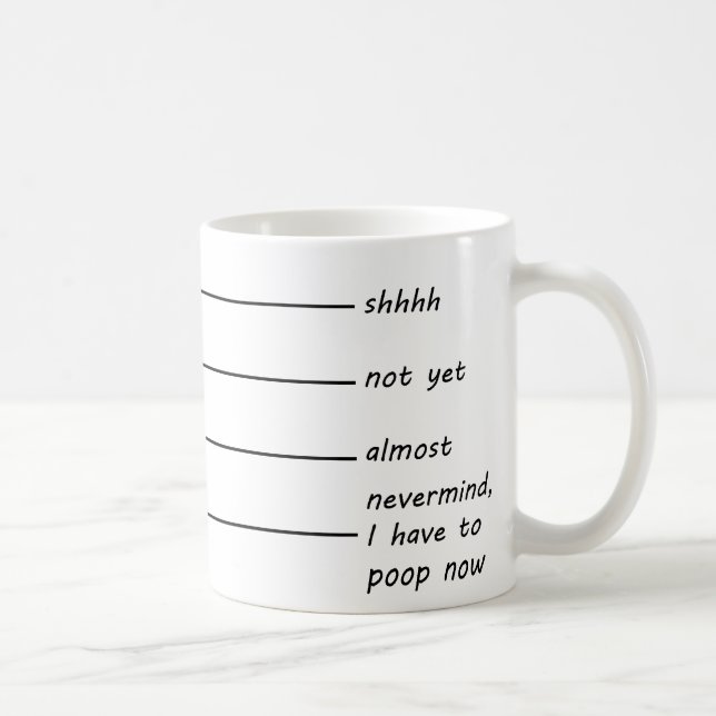 Shh, quase caneca de café (Direita)