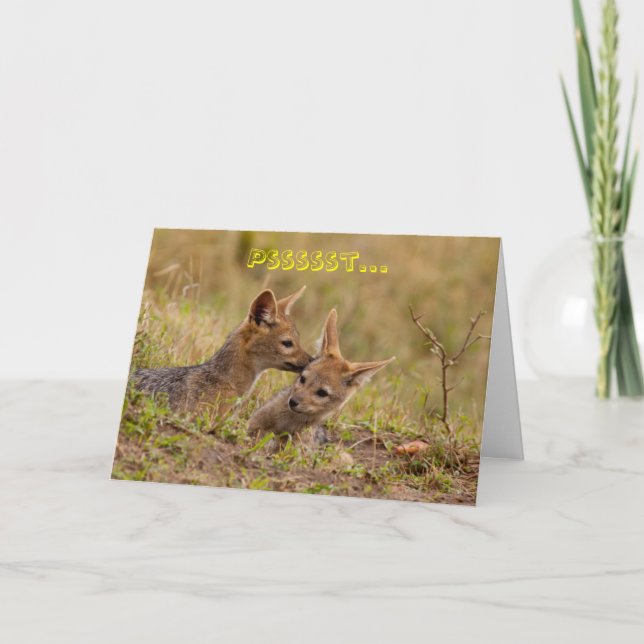 Shhh… é um cartão secreto (Frente)