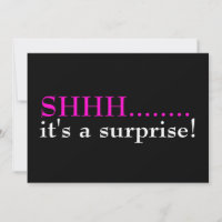 Shhh Surprise 70º Convite à Festa de aniversário