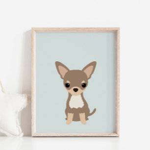 Shhuahua Puppy Nursery & Kids Room Decor Poster