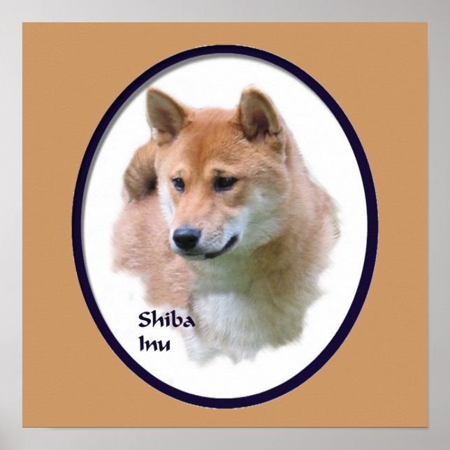 Shiba Inu Art Impressão (Frente)