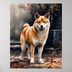 Shiba Inu Cachorro Impressão