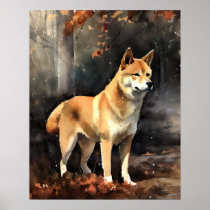 Shiba Inu Cachorro Impressão