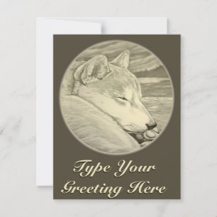 Shiba Inu - Convites - Cartões Shiba Inu Personali