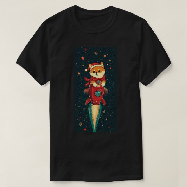 Shiba Inu Doge, camiseta de Natal (Frente do Design)