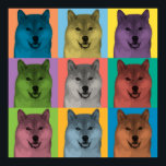 Shiba Inu Pop-Art Poster<br><div class="desc">Shiba Inu Pop-Art Poster</div>