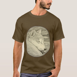 Shiba Inu T-shirt Camisetas de cão masculinas