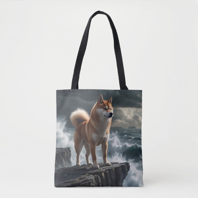 Shiba Inu Tote Bag Elegante (Frente)