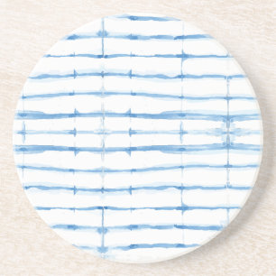 Shibori Tie Dye Blue Line Porta copos