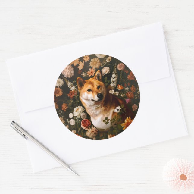 Shibu Inu Clássico - Adesivo (Envelope)