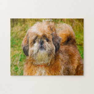 Shih Tzu Dog Jigsaws. Quebra-cabeça de serra