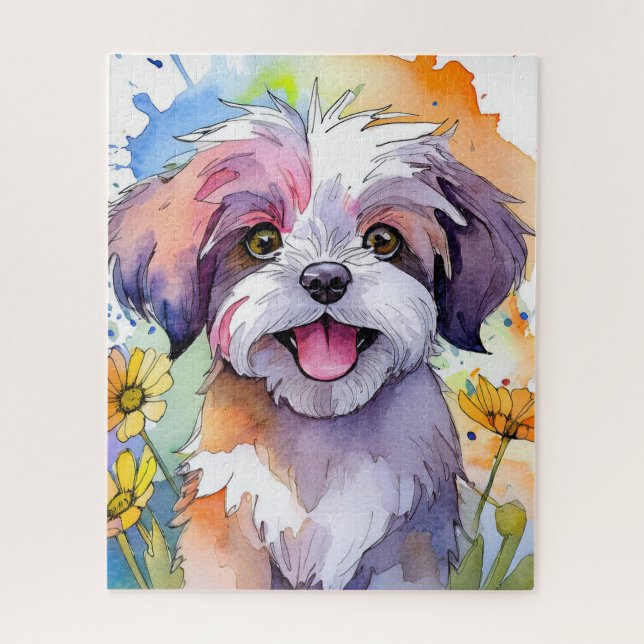 Shih Tzu Dog Quebra-cabeça (Vertical)