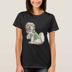 Shih Tzu Eu Amo Mamãe Tatuagem Camiseta de cão Mãe