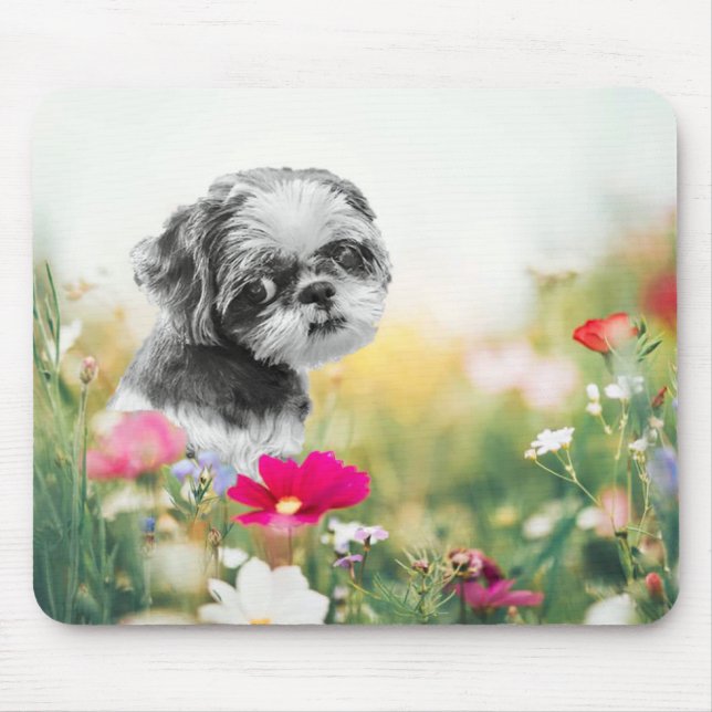 Shih Tzu Girl Dog Mouse Pad (Frente)