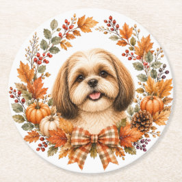 Shih Tzu Grinalda de Outono Porta-Copos