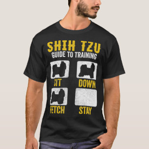 Shih Tzu Guia Para Treinar Camisas Cachorro Pai Mã