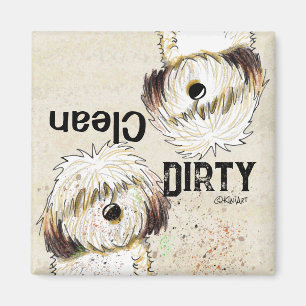 Shih Tzu Limpo, íman de lavadora suja