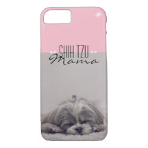 Shih Tzu Mama capas de iphone para Mães de cães