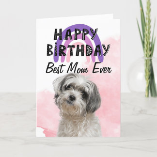 Shih Tzu Melhor Mãe Já Personalizada Cartão De Ani
