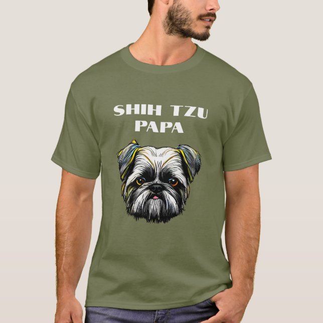 Shih Tzu Papa T-Shirt (Frente)