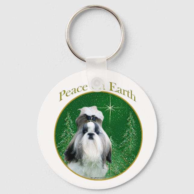 Shih Tzu Peace na Terra Chaveiro (Frente)