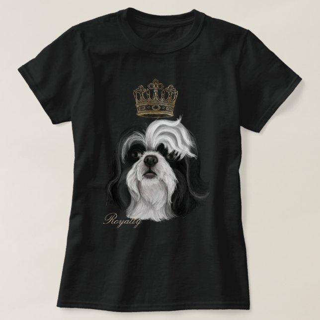 Shih Tzu Royalty T-Shirt (Frente do Design)