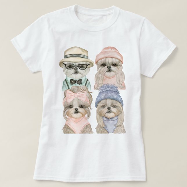 Shih Tzu T-Shirt (Frente do Design)