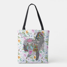Shih Tzu Tote Bag, bonito e colorido
