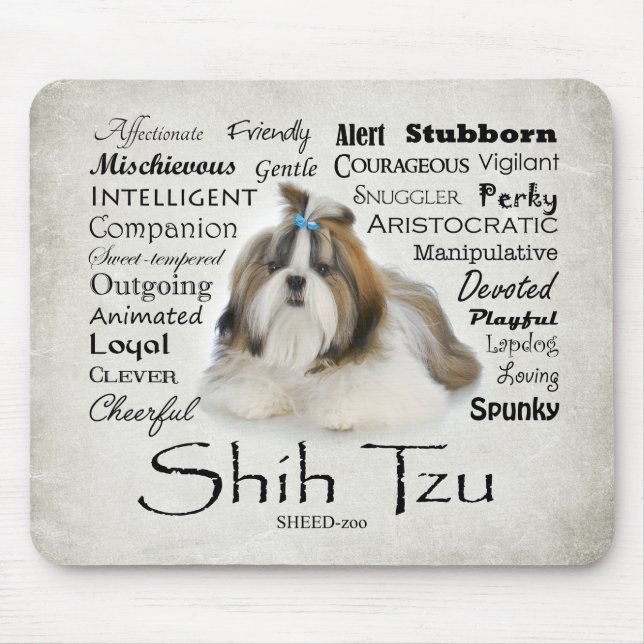Shih Tzu Traits Mousepad (Frente)