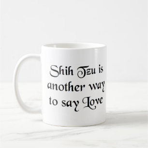 shih tzu way caneca de café