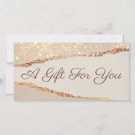 Shimmer Ripped Paper Gift Certificate (Certificado
