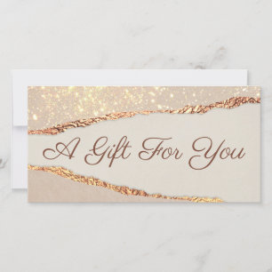 Shimmer Ripped Paper Gift Certificate (Certificado
