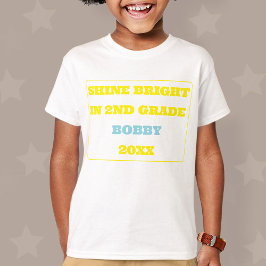 Shine Bright Second Grade Back To School T-Shirt