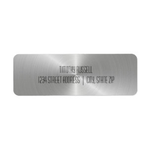 Shine Silver Metal - Etiquetas de Endereço de Dev
