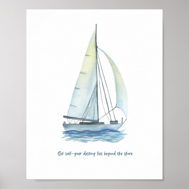 Ship and Sea, Motivational Poster (Frente)