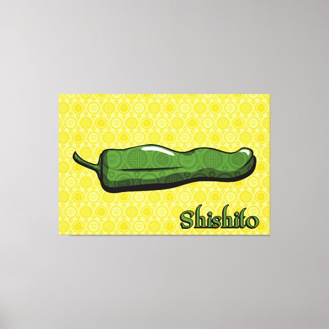 Shishito Chili Pepper Canvas Art (Frente)