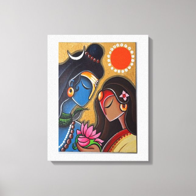 Shiv e Parvati canvas (Frente)