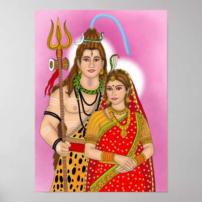 Shiv Parvati Poster (Frente)