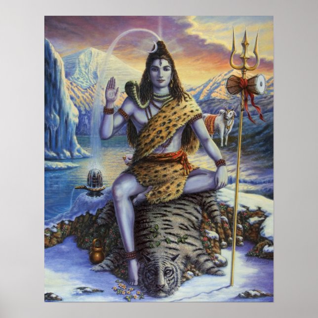 Shiva Mahadeva Poster Impressão (Frente)