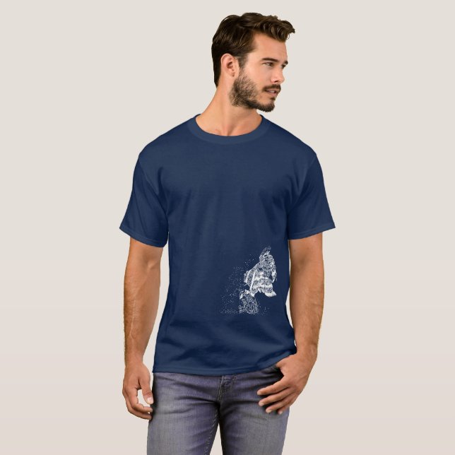 Shoki o assassino do demónio e o t-shirt de Oni (Frente Completa)